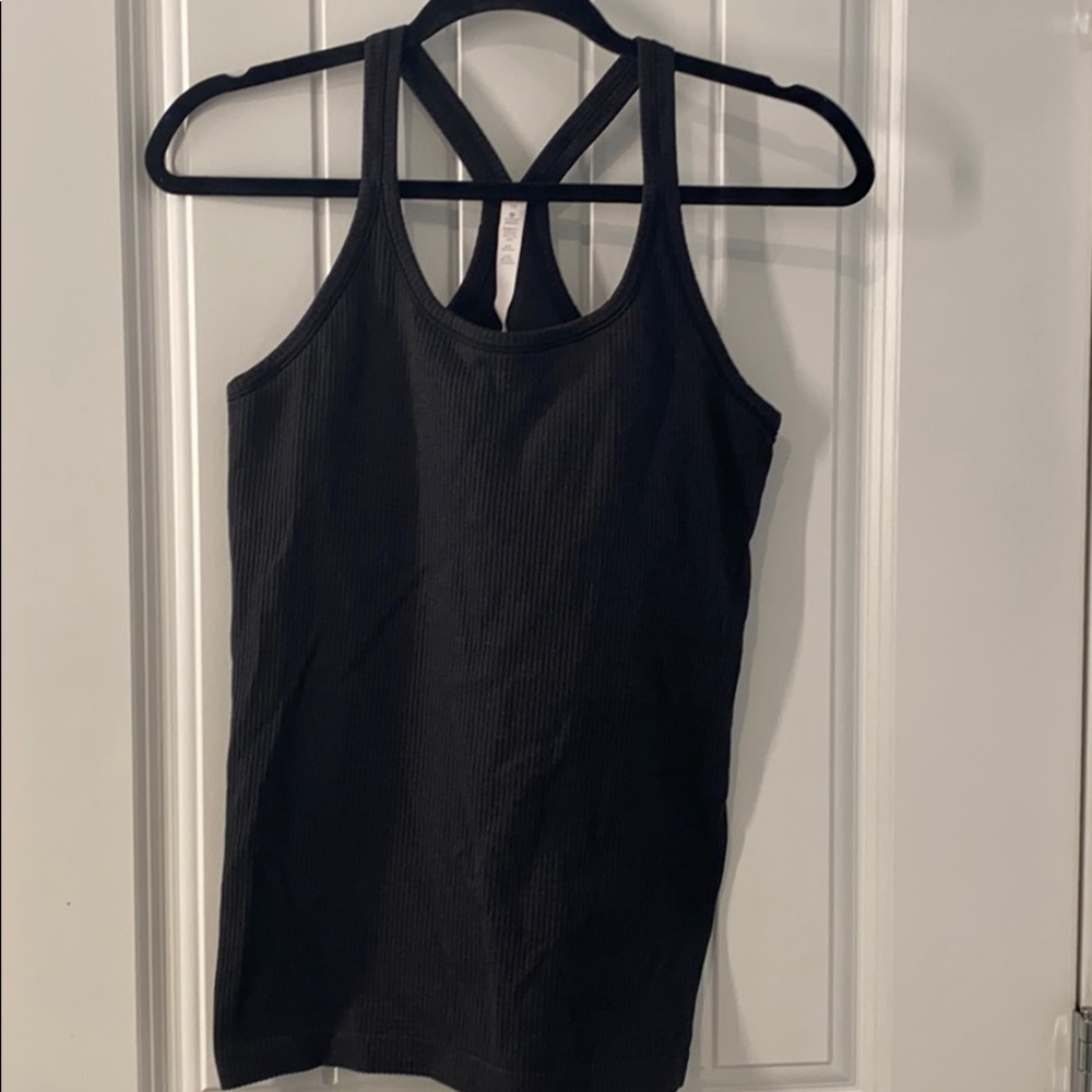 Gray Ribbed Lululemon tank